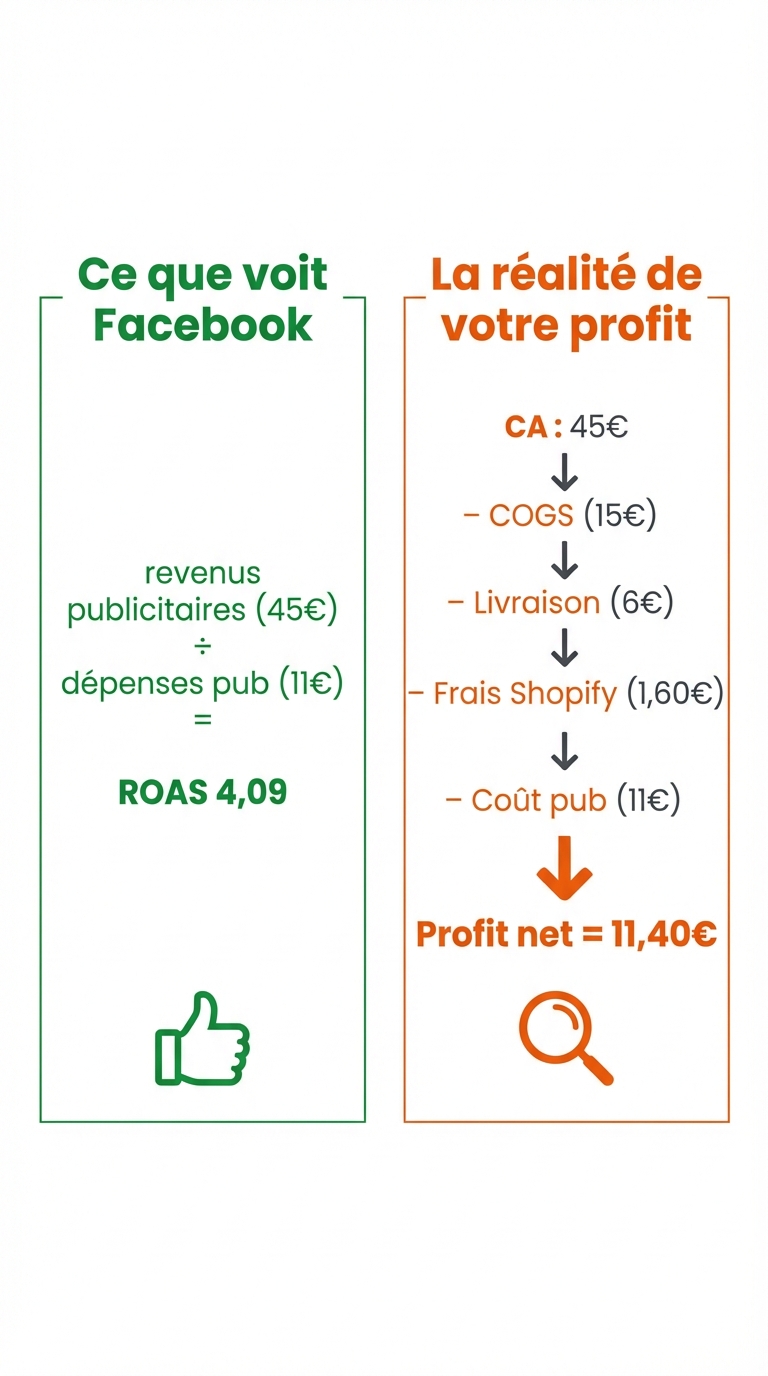 Infographie verticale sur fond blanc illustrant deux colonnes côte à côte — à gauche :
