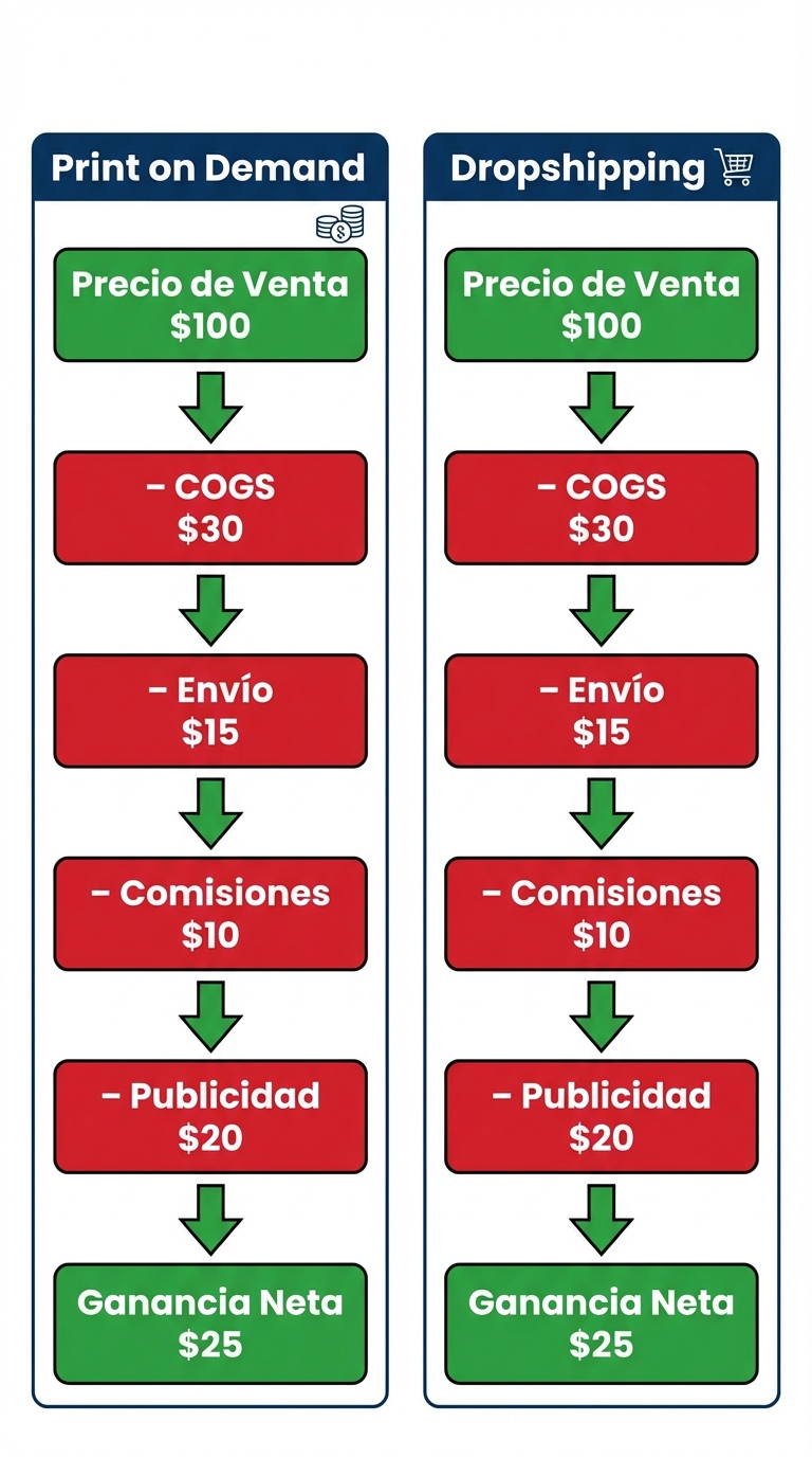 Infografía vertical sobre fondo blanco que muestra dos columnas paralelas, una titulada